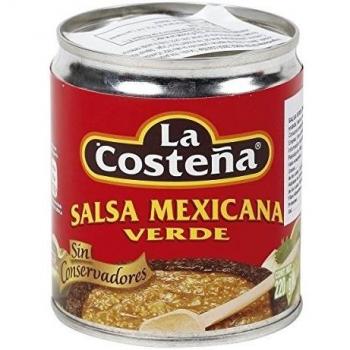 LA COSTEÑA salsa mexicana verde lata 220 gr
