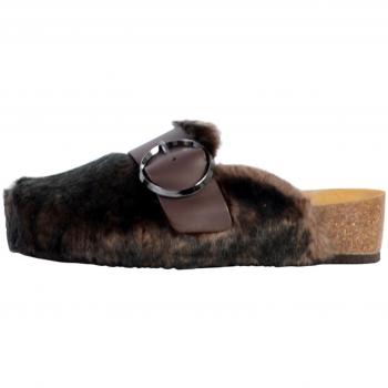 Mules Scholl Monique Unisex Marrón Cuero y Piel Sintética Talla 36
