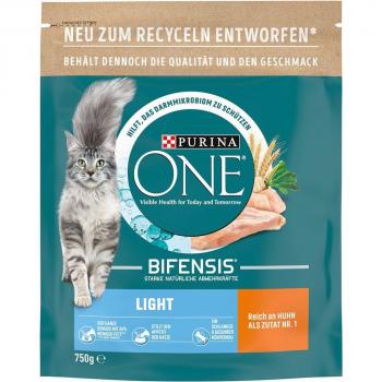 Purina ONE Bifensis Light Cat Food - Economy Pack - 2 x 750g