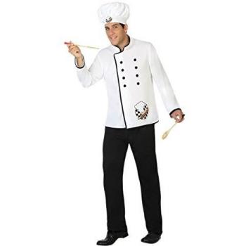 Atosa-31547 Disfraz Hombre Cocinero, XS-S