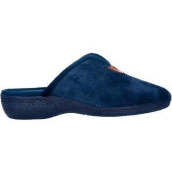 Chinela de casa para mujer ROAL cuña 3 cm azul