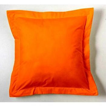 ESTELA - Funda de cojín Combi Lisos Color Maíz - Medidas 55x55+5 cm. - 50% Algodón-50% Poliéster - 144 Hilos - Acabado en pestaña