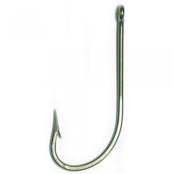Anzuelo Simple Con Ojal Con Muerte Classic Line O'Shaughnessy Mustad 34007-SS - Tamaño N°7/0, Acero Inoxidable, Paquete de 25 unidades
