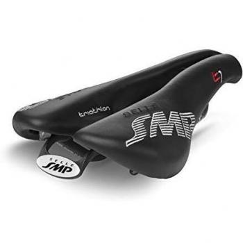 Smp Triathlon T1 - Sillín de Bicicleta de montaña, Color Negro