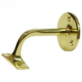 Soporte barandilla laton pulido 3 tornillos