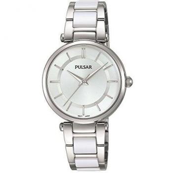 Pulsar Womens Analogue Classic Quartz Watch with Ceramic Strap PH8191X1