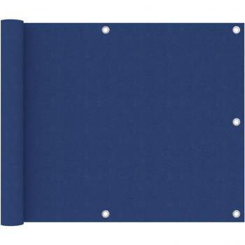 Toldo para balcón de tela oxford 75x300 cm en color azul