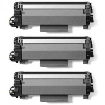 Pack Compatible x2 Cartuchos de Tóner Negro TN2510XL para Brother DCP-L2610 / L2627 / L2660 / L2665 - HL-L2400 / L2445 / L2447 - MFC