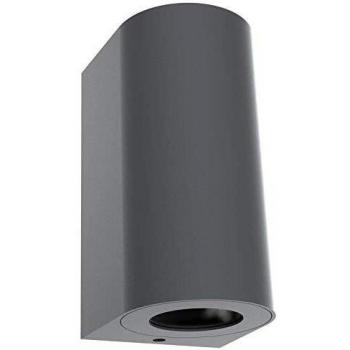 Aplique de exterior Canto Maxi 2, gris, GU10, 2 luces, IP44