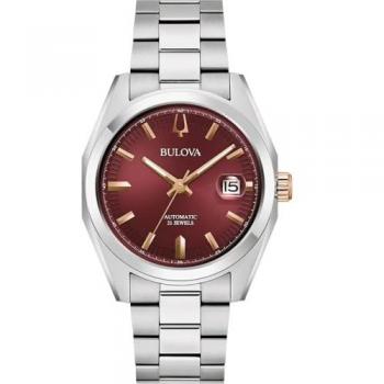 Bulova Surveyor Men's Automatic Silver Stainless Steel Watch 39mm