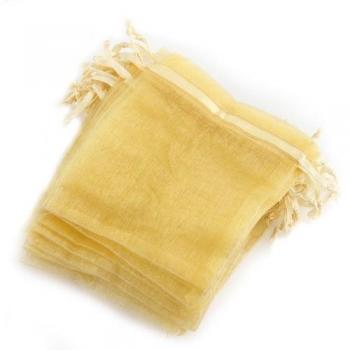 Gleader 60 X Bolsa Bolso Organza dorado 120x100mm pa Joya Boda