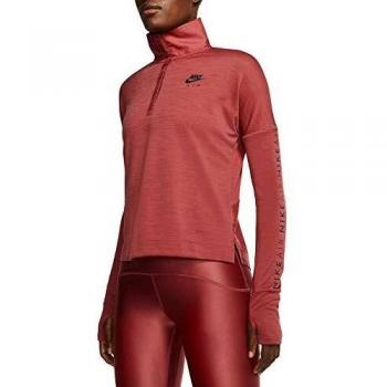 NIKE W Nk Top Midlayer Air Long Sleeve, Mujer, Cedar/Black, M