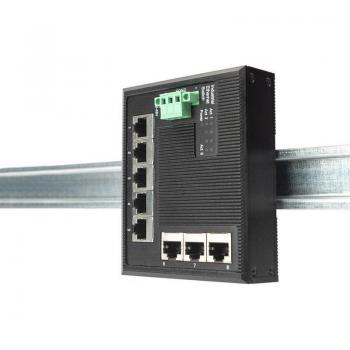 Switch Industrial Gigabit Flat de 8 Puertos