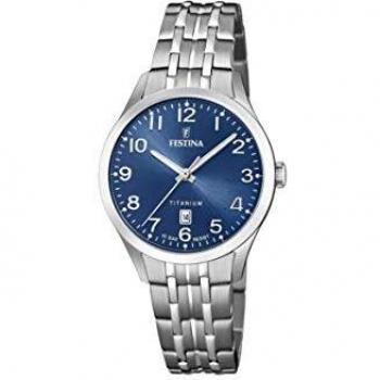 Reloj de Mujer Festina Titanium F20468/2 con Esfera Azul