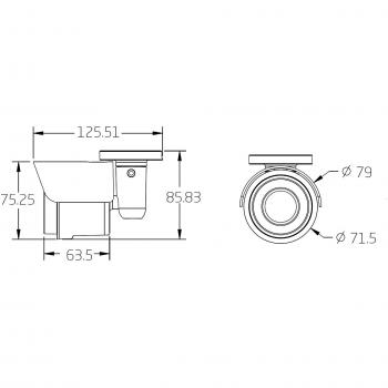 Assmann DN-16083-1 - Mini cámara al aire libre de la bala ip,