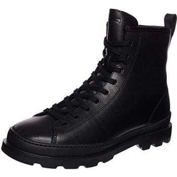 Camper Brutus Polished Leather Women's Ankle Boots - Colour: Black
