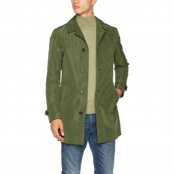 Tommy Hilfiger Tailored Hilfiger MAC, Abrigo para Hombre, Verde