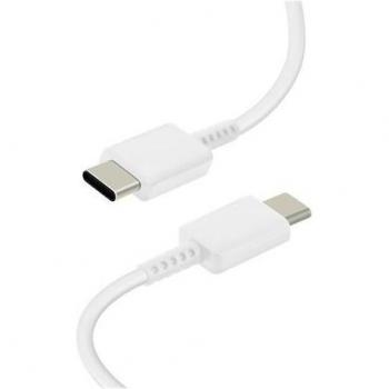 Cable USB-C a USB-C Original Samsung 60W Carga y Sincronización 1m Blanco