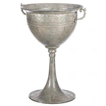 Jarrón de Metal Plata 61 x 51,5 x 77 cm