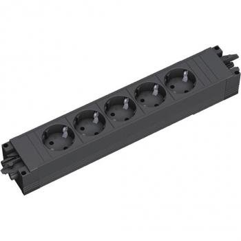 BACHMANN STEP Power Strip 906.18821, 5 Sockets, Type F - CEE 7/3