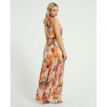 VESTIDO GUESS CON CUELLO HALTER Y LAZO