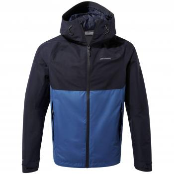 Craghoppers Caleb Goretex - Chaqueta impermeable para hombre, Hombre, Chaqueta impermeable, CMW770 6QX60, Azul marino oscuro/Azul oscuro., M