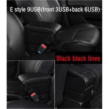 Apoyabrazos de Doble Capa para Hyundai Elantra Touring i30 FD i30cw 2007 - Consola Central de Almacenamiento en Cuero