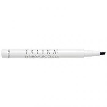 Talika Eyebrow Lipocils Ink - Marrón Intenso - Cuidado y Maquillaje para las Cejas con Punta de Fieltro - Tratamiento Natural para Aumentar el Crecimiento + Maquillaje - 0.8 ml