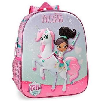 Nella Dreams of Unicorns Mochila Preescolar Multicolor 27x33x11 cms Poliéster 9.8L