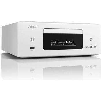 Receptor Denon CEOL RCD-N12DAB Blanco - Microcadena HiFi con CD, DAB+, HDMI ARC, Wi-Fi, Bluetooth, AirPlay 2 y Multiroom HEOS