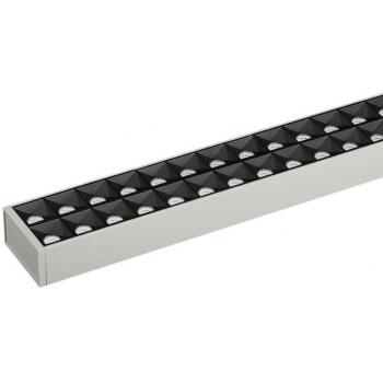 Lámpara de Techo LED Lineal 60W con Chip Samsung, Color Plata, Luz Natural 4000K, Dimmable UGR