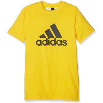 adidas Yb Logo Tee Camiseta, Niños, Amarillo