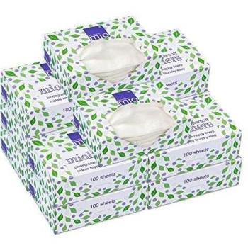 Bambino Mio Forros de Pañal Súper Suaves, Blanco, 12 Unidades