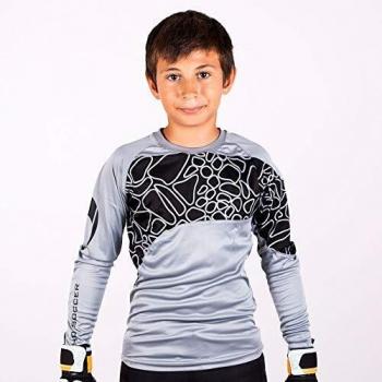 HO Soccer Jersey Furious Camiseta De Portero, Unisex niños, Gris/Negro, 8