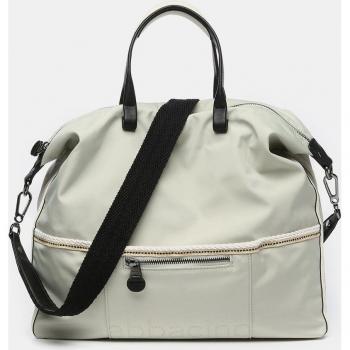Abbacino - Bolso de mano tipo shopper de materiales reciclados verde