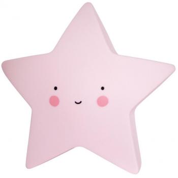 A Little Lovely Company LTSP030 - Lámpara en forma de estrella, Rosa
