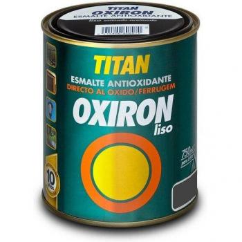 Esmalte Antioxidante Efecto Forja Liso Oxiron 750 ml Gris Acero