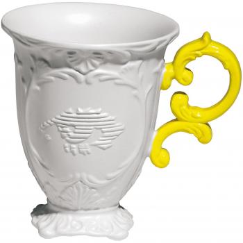 Taza de Porcelana I-Wares Seletti Amarilla 300 ml 11,5 cm