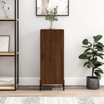 Aparador de madera multicapa de Roble Marrón 34,5x34x90 cm