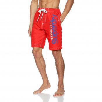 Superdry Board, Bañador para Hombre, Blu