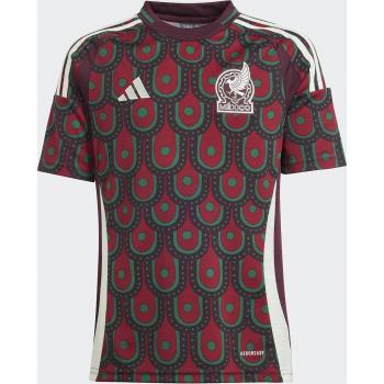 adidas Mexico Home Shirt 2024 - Kids, unisex, Burgundy, size 13-14 Years