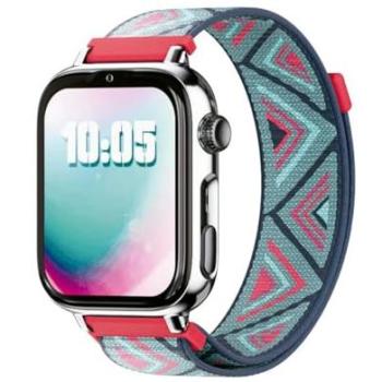 Reloj Inteligente Infantil SaveWatch Plus 2 - Smartwatch 4G con Llamadas y GPS, Carcasa Plateada y Correa de Tela Tribeca