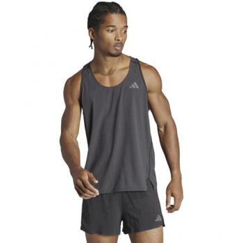 Camiseta de running Adidas Adizero SNG LT hombre negro, sin mangas, talla L