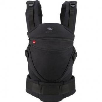 Mochila Portabebés Manduca XT Monocromo Obsidiana, ergonómica, evolutiva, 3 posiciones, para bebés de 3.5 a 20 kg, algodón orgánico 100%