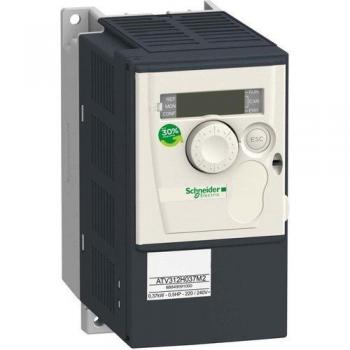 Schneider Electric ATV312H037M2 Variador de velocidad ATV312, 0,37 kW, 1 kVA, 41 W, 200-240 V, monofásico