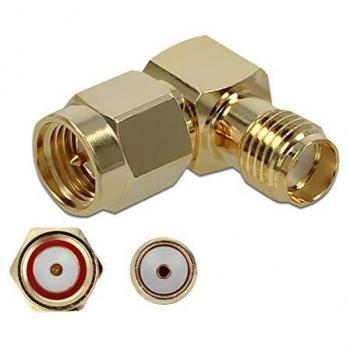 Adaptador SMA Macho a SMA Hembra 90° 10 GHz