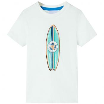 Camiseta de manga corta infantil color crudo 92