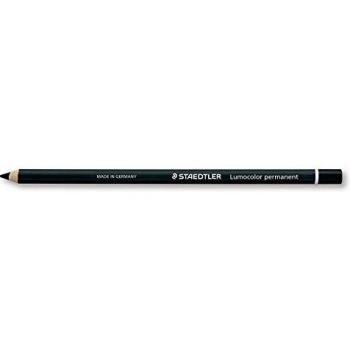 Lápiz especial Lumocolor Permanent Glasochrom 108 20, Negro Staedtler 108 20-9, marcador permanente de tinta seca, set de 3 unidades