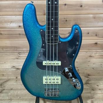 Fender Limited Edition Blu DeTiger Jazz Bass 4-String RW Sky Burst Sparkle