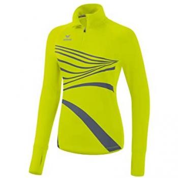 Erima Camiseta de Manga Larga con Media Cremallera Racing 2.0 para Mujer, color Primrose, talla 34